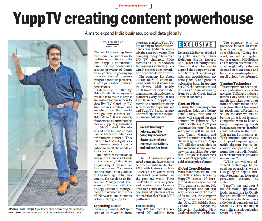 YuppTV Creating content powerhouse